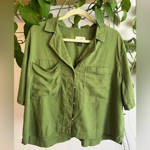 Green Button Down Shirt